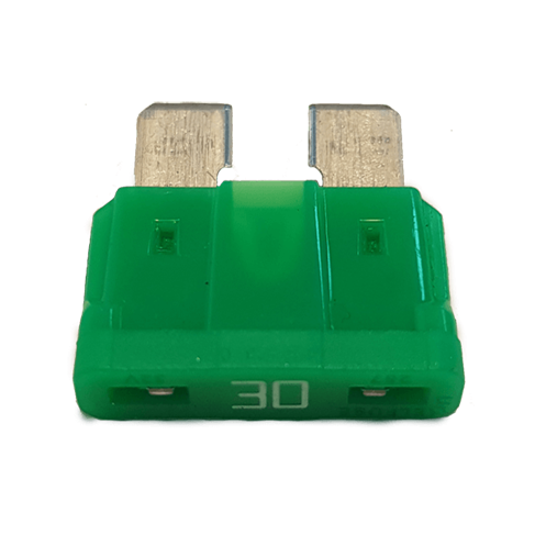 Andifany 30 Fusibili Auto Lama ATC 30A - Colore Verde - 30 Pezzi - Fusibili Per Veicoli Con Due Poli