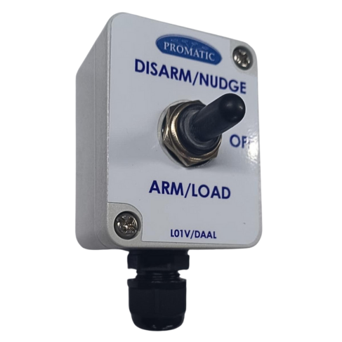 E03V/RDB Command remote disarm box (no cable) - Promatic International Ltd