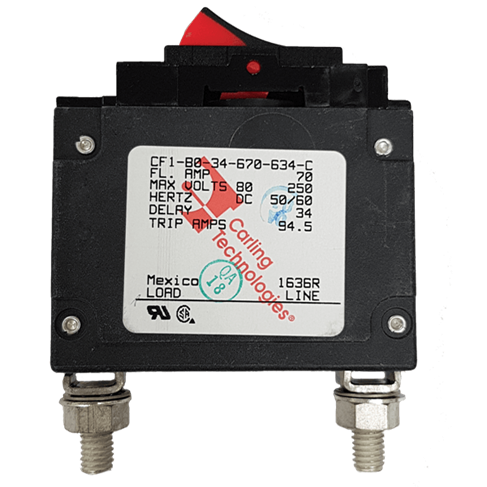 E10V/MB70A 12 V Trip Switch (70A) for Game Trailer - Promatic International Ltd